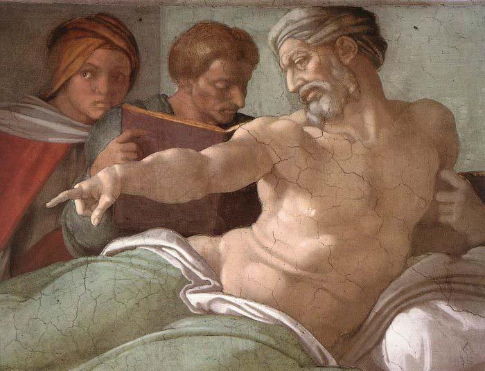 Michelangelo Buonarroti Punishment of Haman Norge oil painting art
